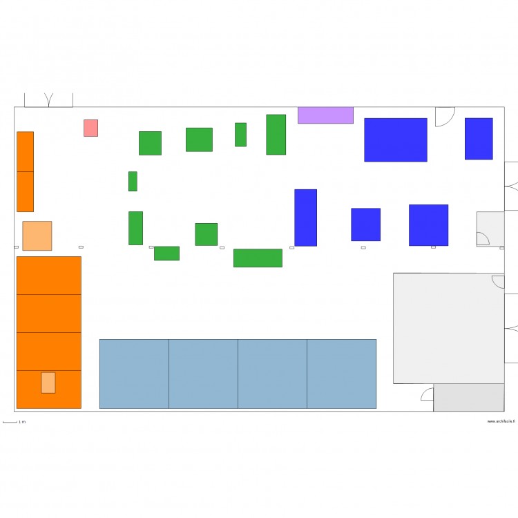Proposition d'aménagement MECA PJA. Plan de 0 pièce et 0 m2