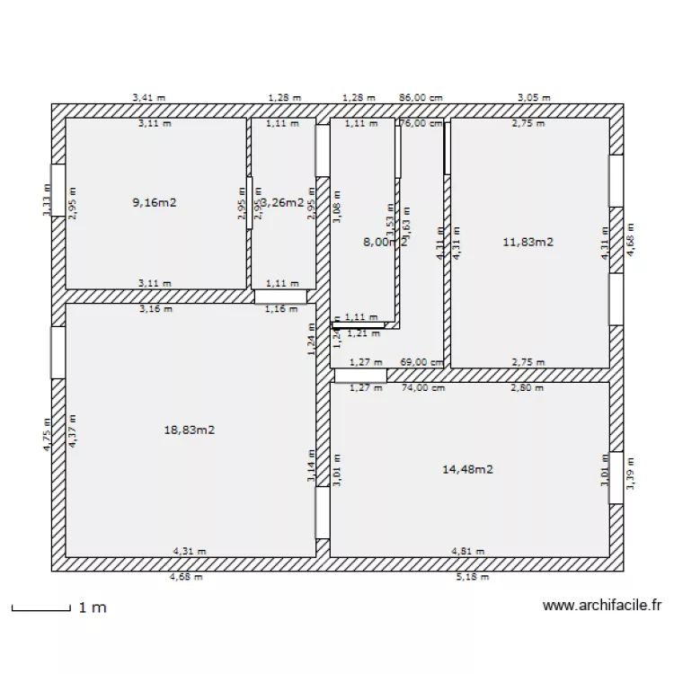 1er etage. Plan de 1er etage. Plan de