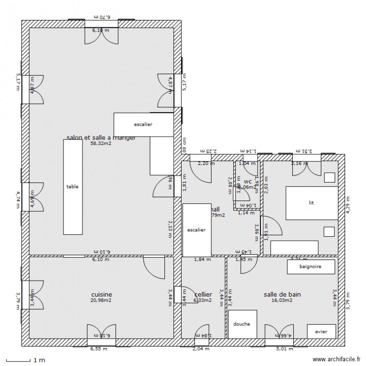 rez de chausse. Plan de 0 pièce et 0 m2