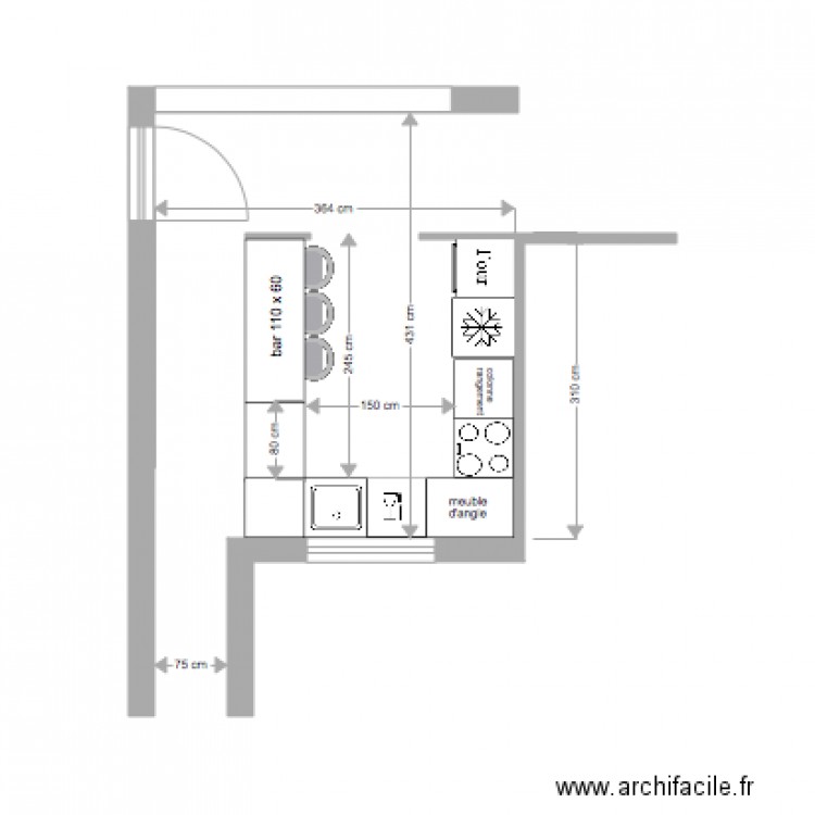 cuisine soret 5. Plan de 0 pièce et 0 m2