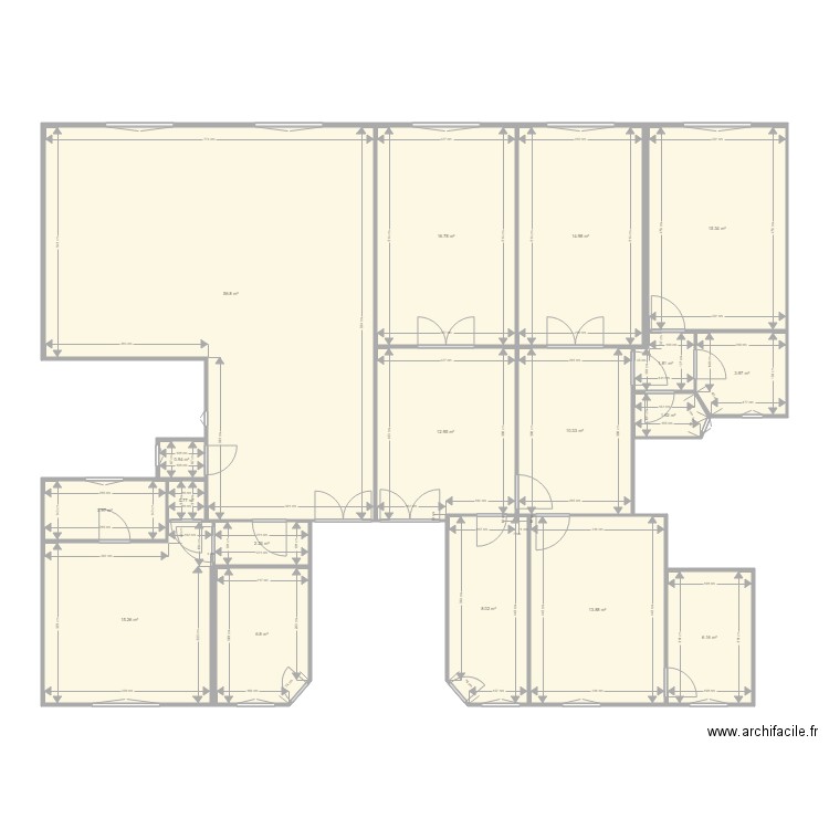 PLAN 21 HOCHE EXISTANT. Plan de 0 pièce et 0 m2