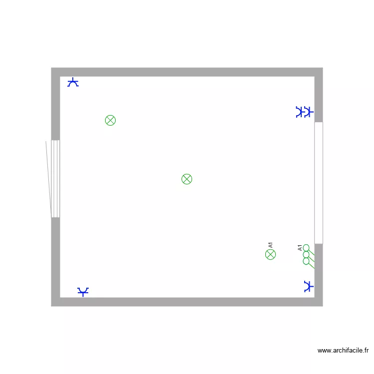 Brison C&eacute;line rez de chauss&eacute;e. Plan de 