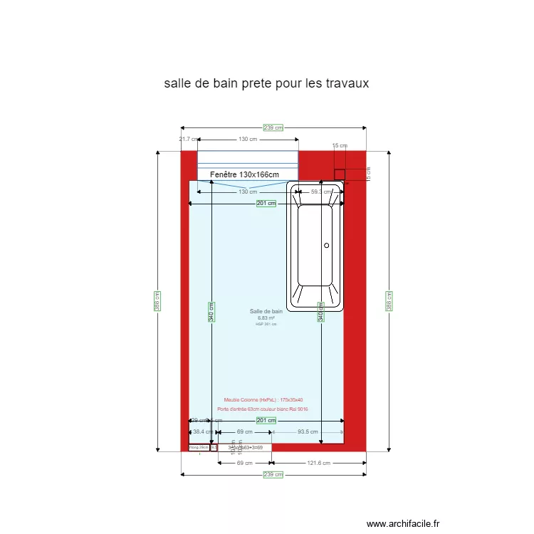 202203202035 poign&eacute;e baignoire. Plan de 