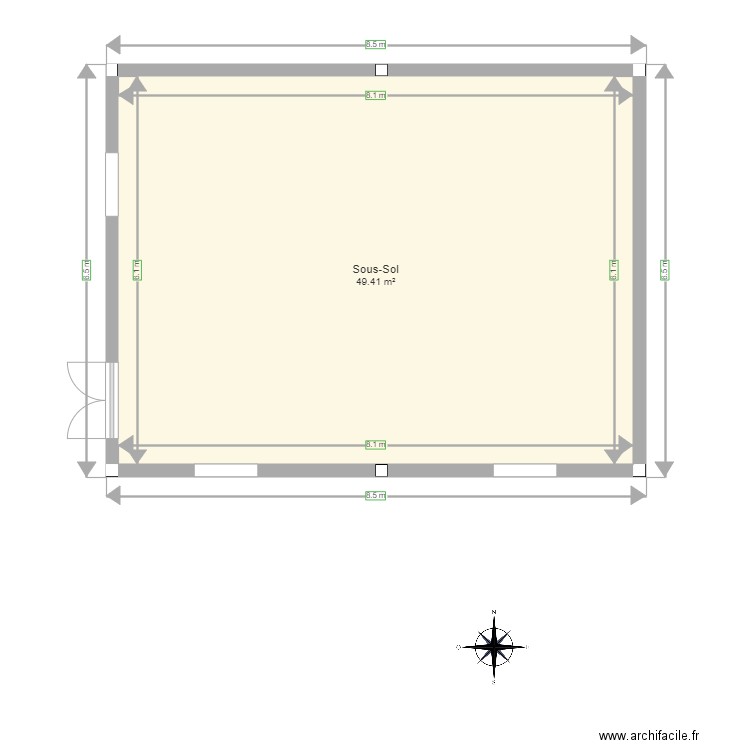 Sous Sol. Plan de 0 pièce et 0 m2