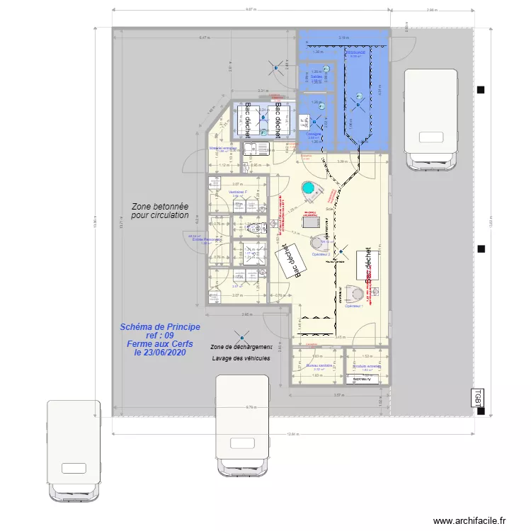 Ferme aux cerfs 009. Plan de Ferme aux cerfs 009. Plan de