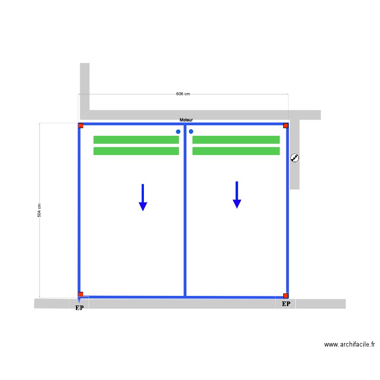 Bruno Diniz Garagem. Plan de 1 pièce et 29 m2