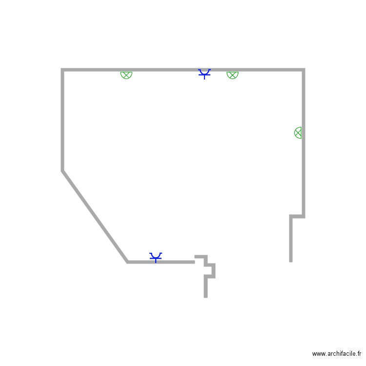 Salle du fond. Plan de 0 pièce et 0 m2