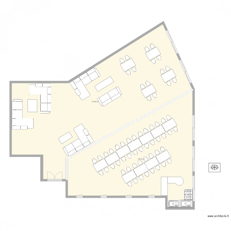 baaclan. Plan de 0 pièce et 0 m2