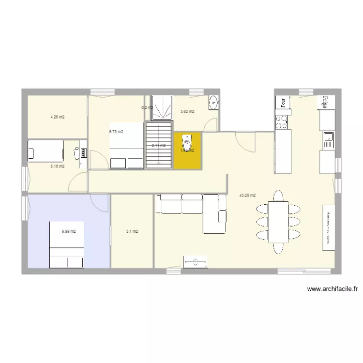 Maison nancy. Plan de 