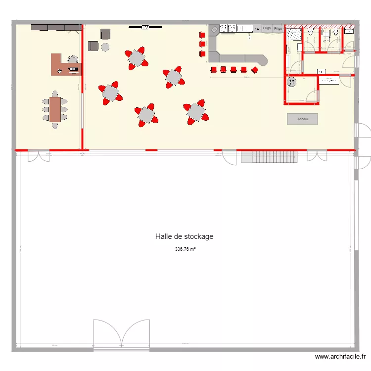 Cartons du Coeur. Plan de 