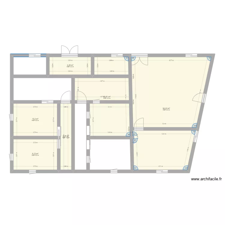 Chez moi. Plan de Chez moi. Plan de