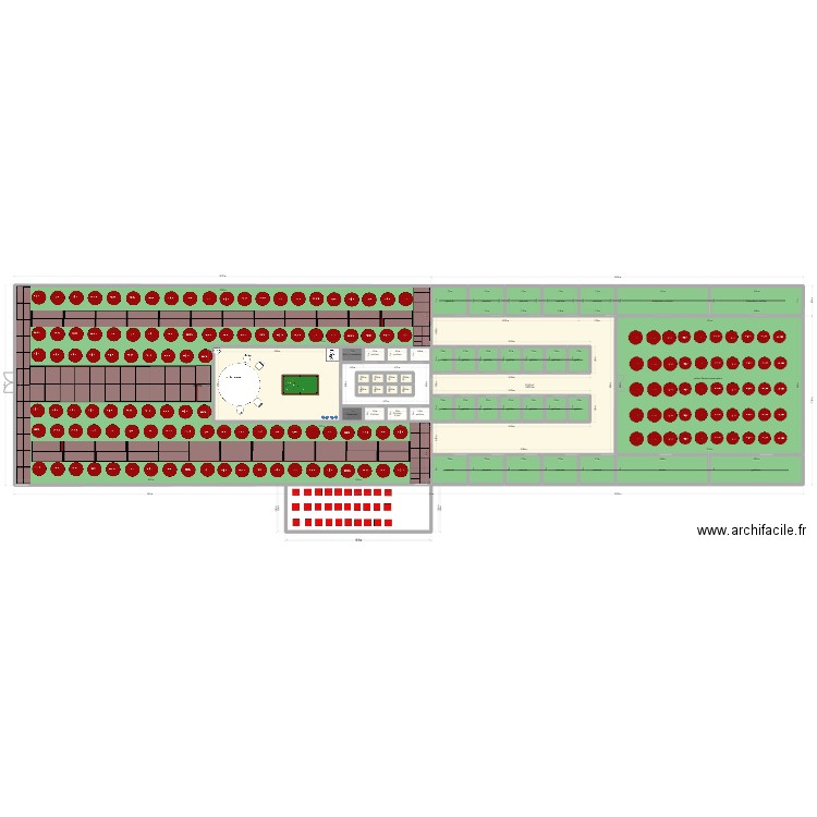 traba. Plan de 0 pièce et 0 m2