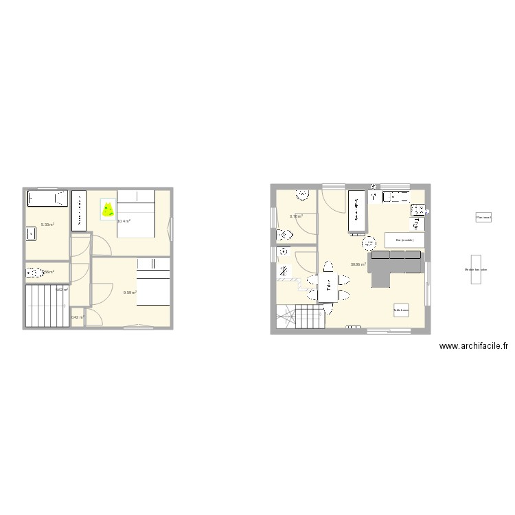 maison flies. Plan de 0 pièce et 0 m2