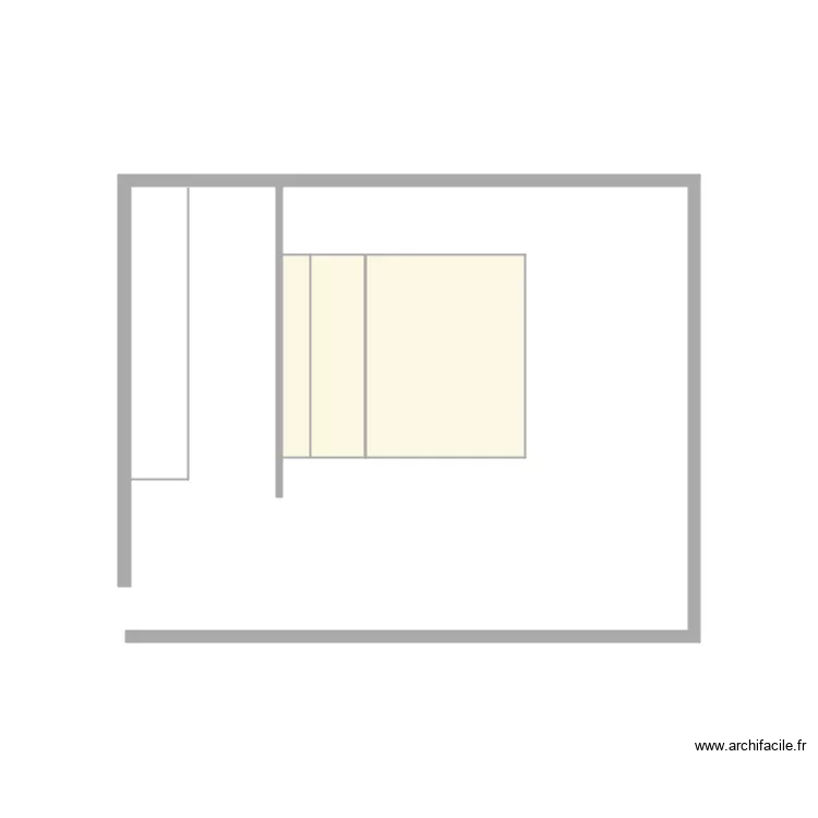 dressing chambre V2. Plan de 