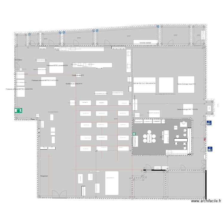 Cadastre usinage plan 2022. Plan de 7 pièces et 926 m2