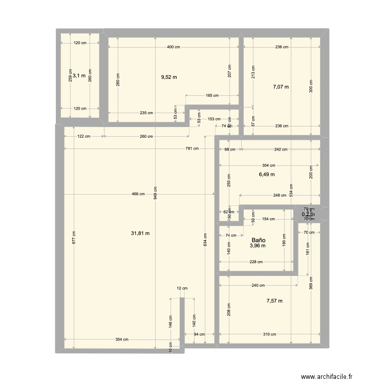 robliza. Plan de 8 pièces et 70 m2