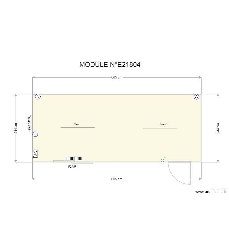 MODULE  E21804. Plan de 0 pièce et 0 m2