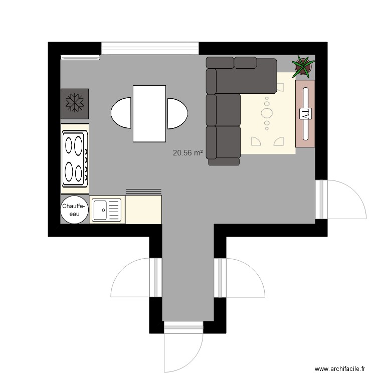 salon t2. Plan de 0 pièce et 0 m2