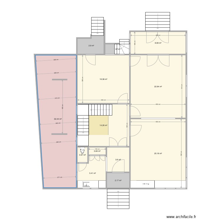 Raquette rez V2. Plan de 0 pièce et 0 m2