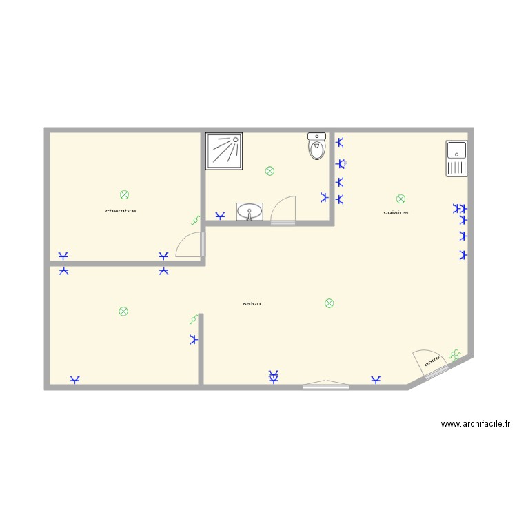 rez zadne. Plan de 0 pièce et 0 m2