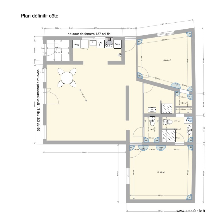 Plan définitif côté. Plan de 0 pièce et 0 m2