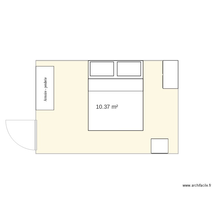 chambre m. Plan de 0 pièce et 0 m2