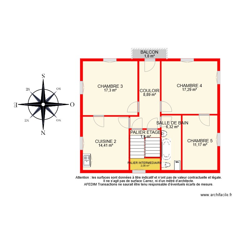 BI 6916 ETAGE. Plan de 0 pièce et 0 m2