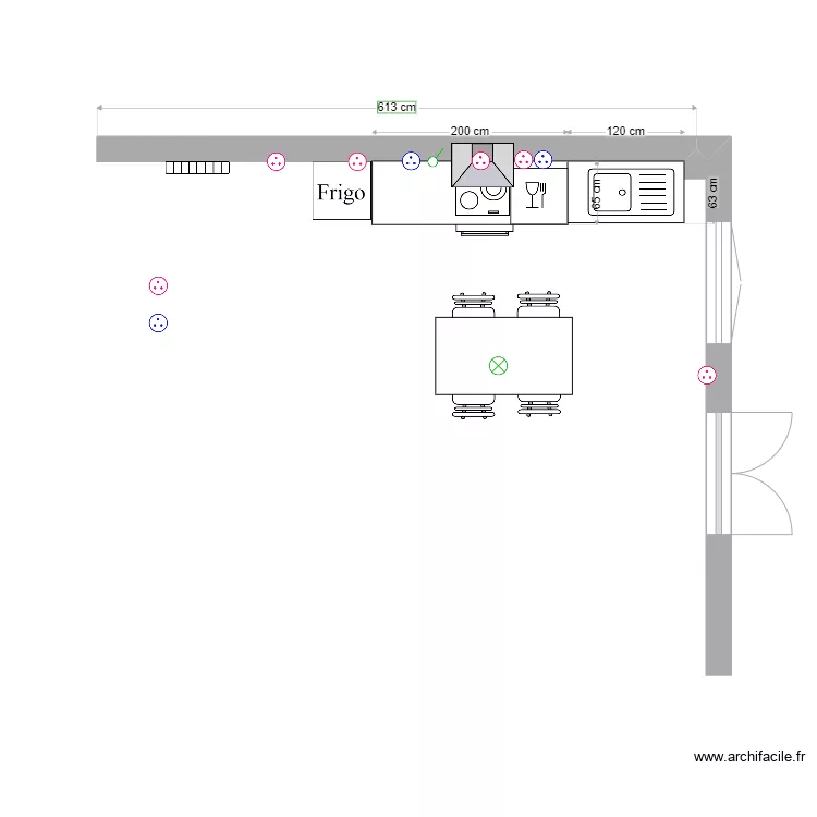 Cuisine RDC12. Plan de 
