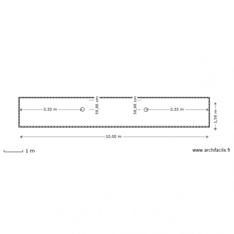 LEPOL - FACADE POSITIONS PROJECTEURS AVEC COTES. Plan de 0 pièce et 0 m2