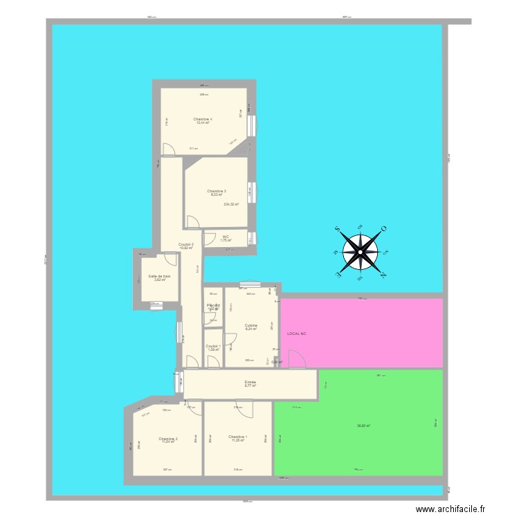 etage6 PARIS 15. Plan de 17 pièces et 378 m2