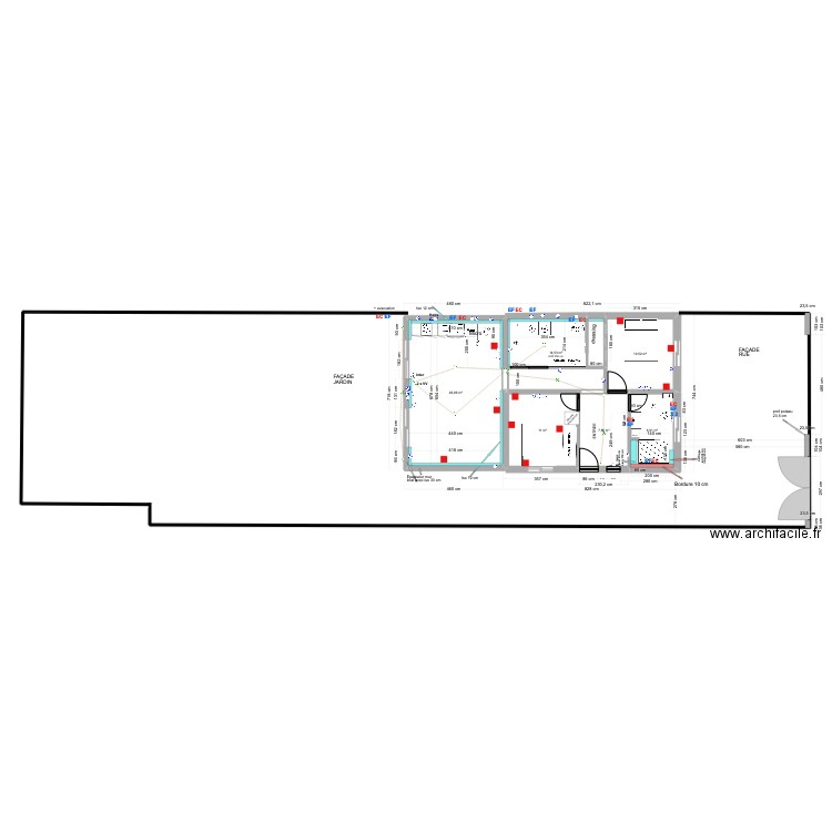 43 bis LC masse projet 01 10 23. Plan de 6 pièces et 81 m2