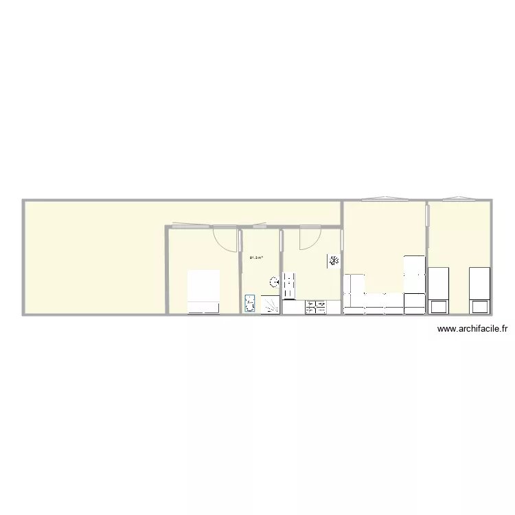 Plan Maison ferme. Plan de 