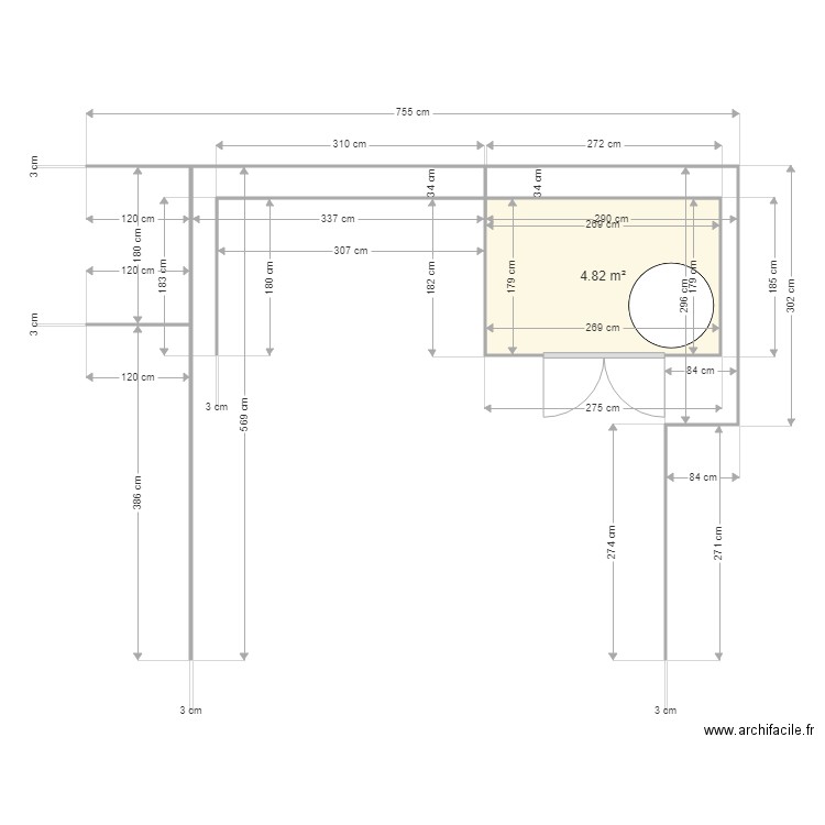 Abri de jardin. Plan de 0 pièce et 0 m2