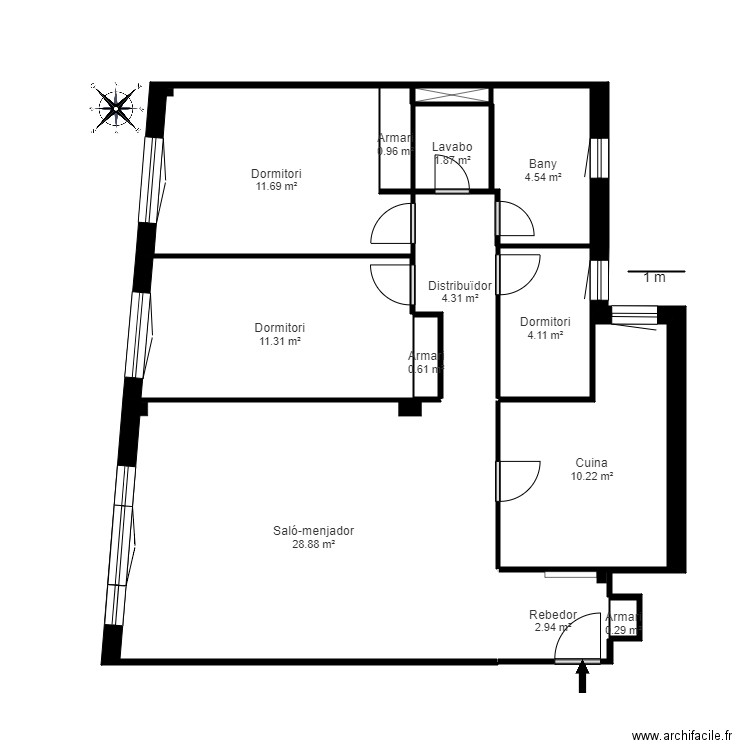 ED LA MASSANA ESC B 4 3 LA MASSANA. Plan de 0 pièce et 0 m2