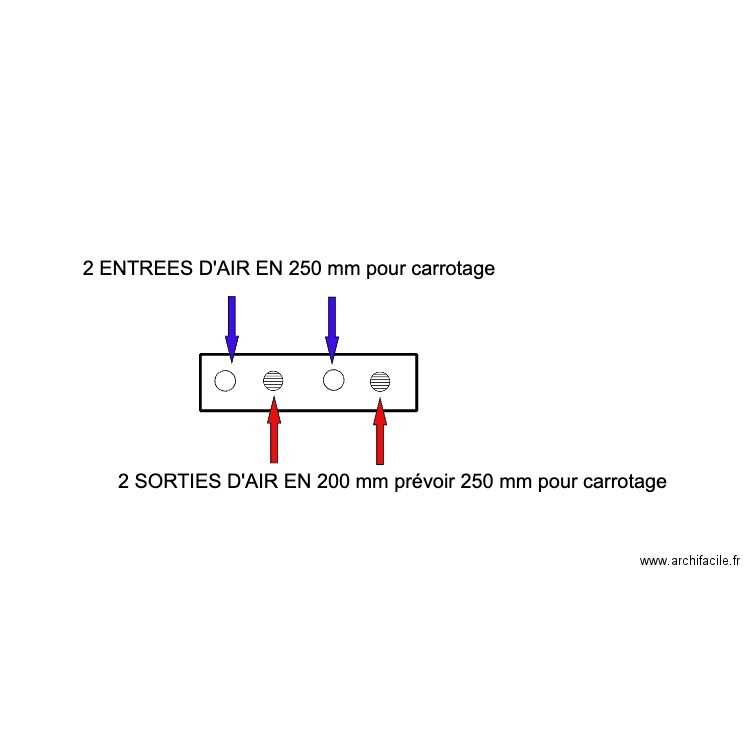 CAROTTAGE QUEYRIES. Plan de 1 pièce et 2 m2