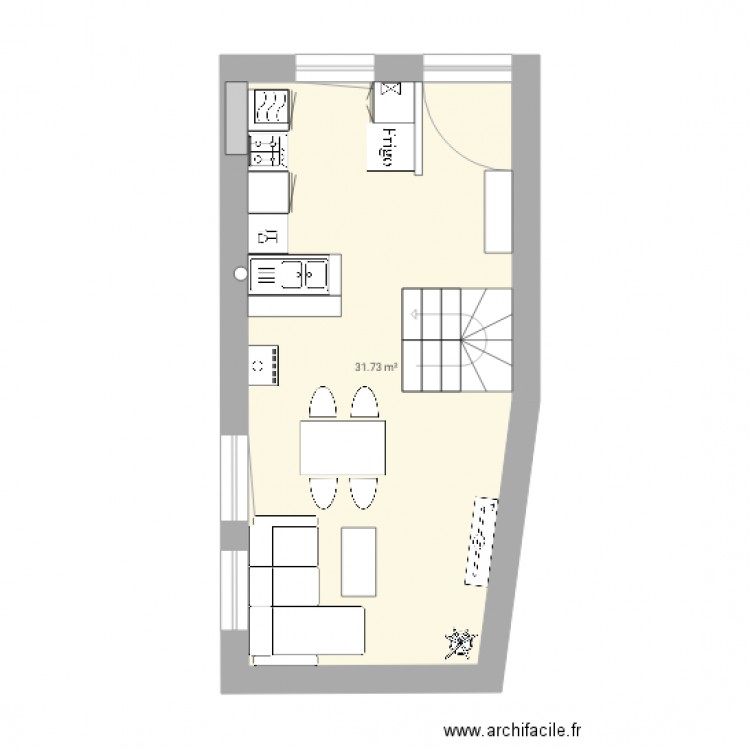 Maison rdc 3. Plan de 0 pièce et 0 m2