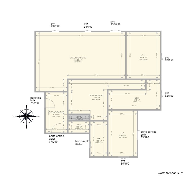 Nouyer. Plan de 0 pièce et 0 m2