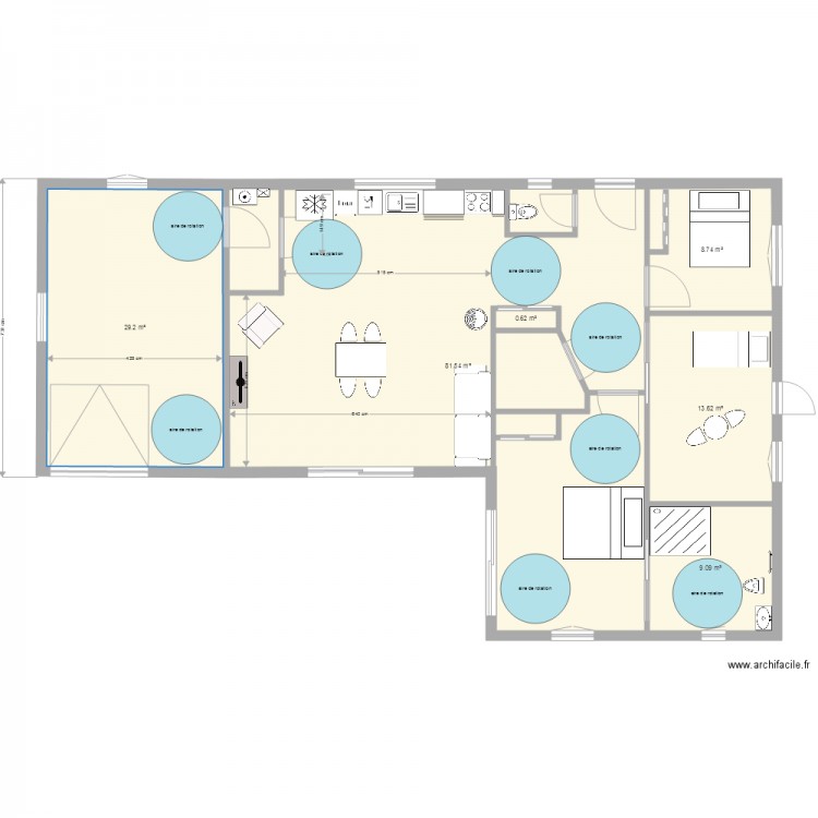 Maison Aménagée. Plan de 0 pièce et 0 m2