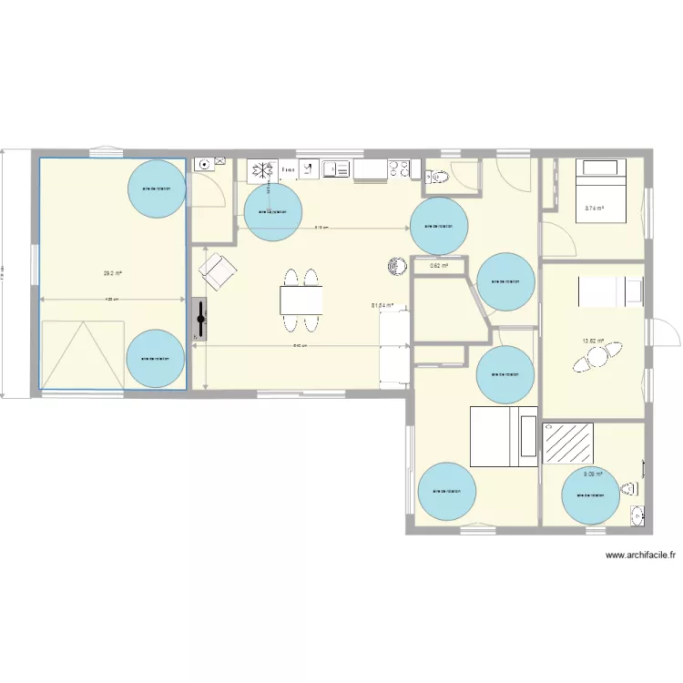 Maison Am&eacute;nag&eacute;e. Plan de 