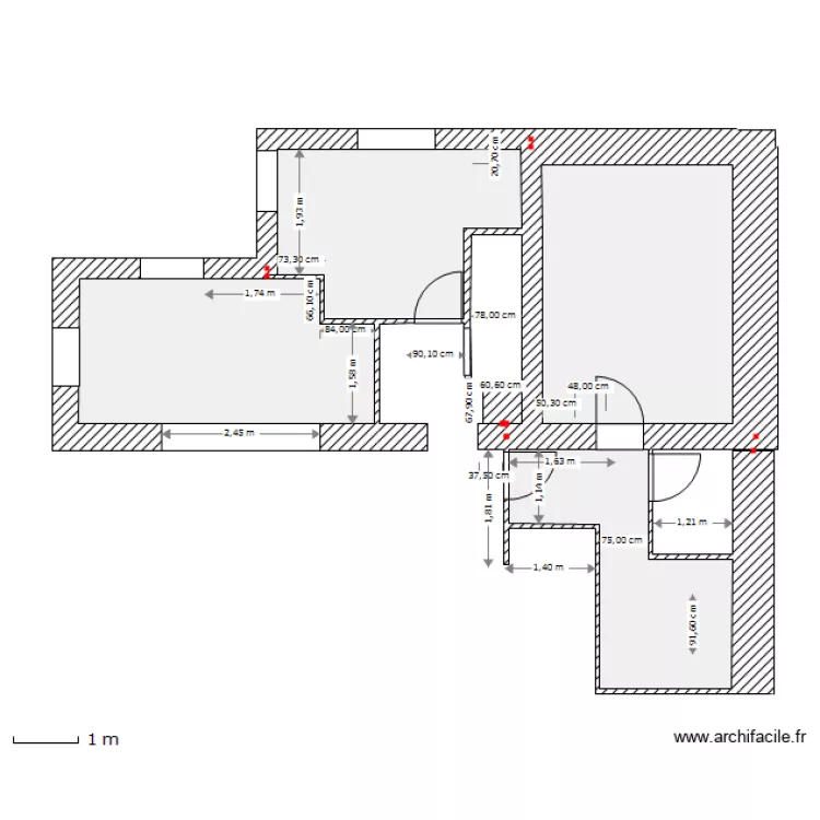 mesures exactes. Plan de mesures exactes. Plan de