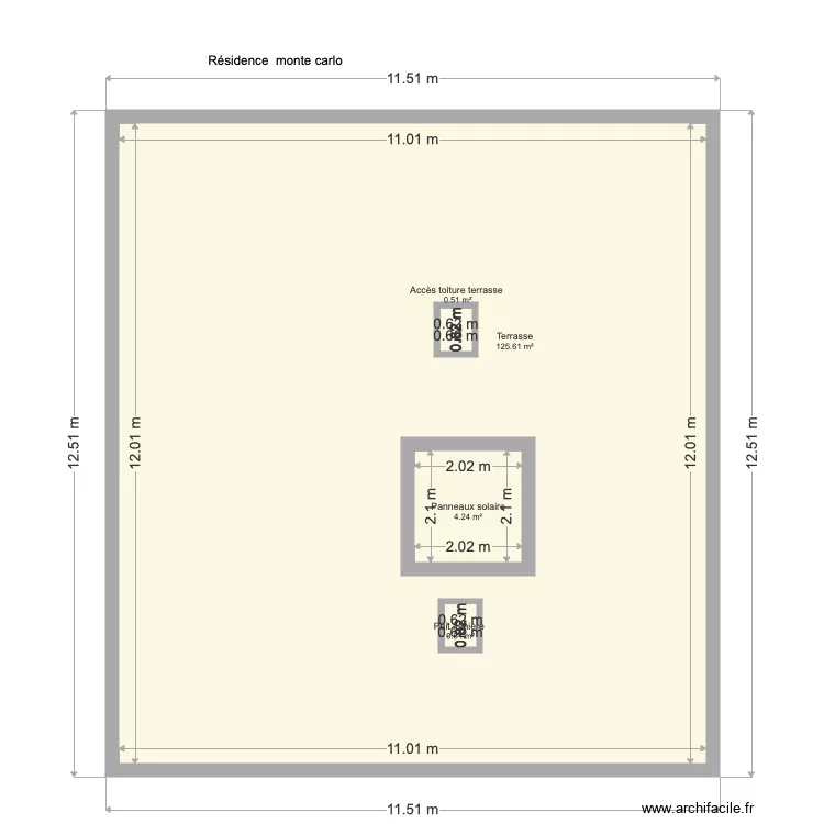 R&eacute;sidence monte carlo Jose. Plan de 