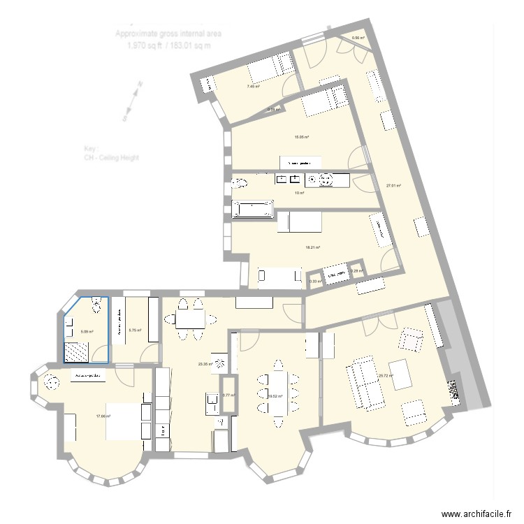 FitzJames version3. Plan de 0 pièce et 0 m2