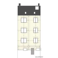 Plan Fa&ccedil;ade arri&egrave;re c&ocirc;t&eacute; jardin