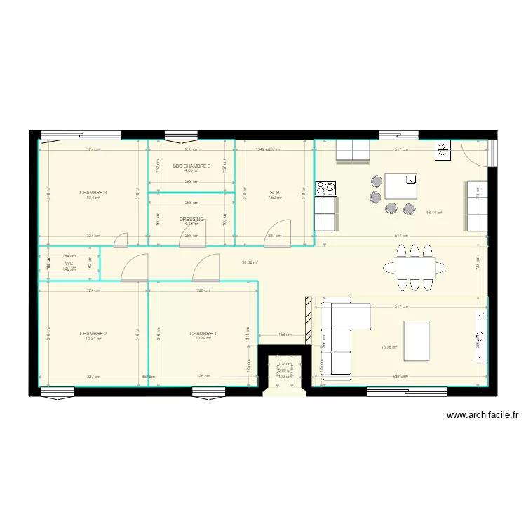 Maison. Plan de 