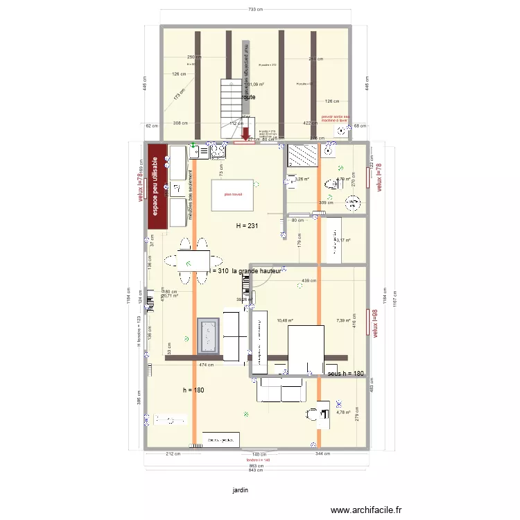 la couplais 1 version 2. Plan de 