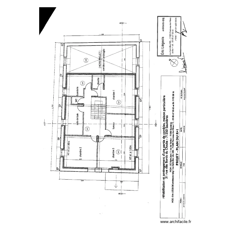 Fontaine rdc. Plan de 