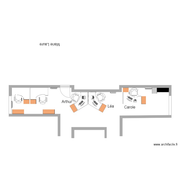 MDPH projet autre bureau. Plan de 0 pièce et 0 m2