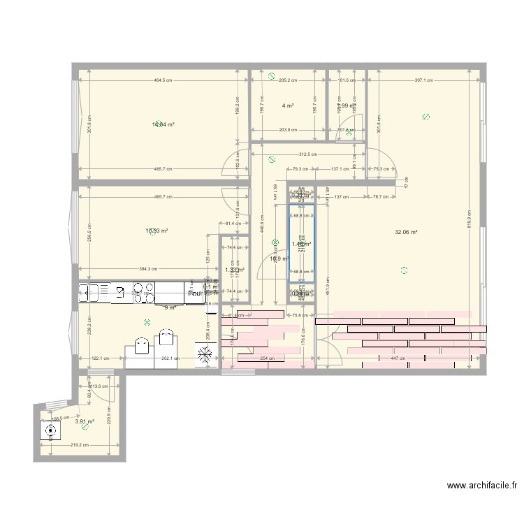 F3 Bollée 2. Plan de 0 pièce et 0 m2