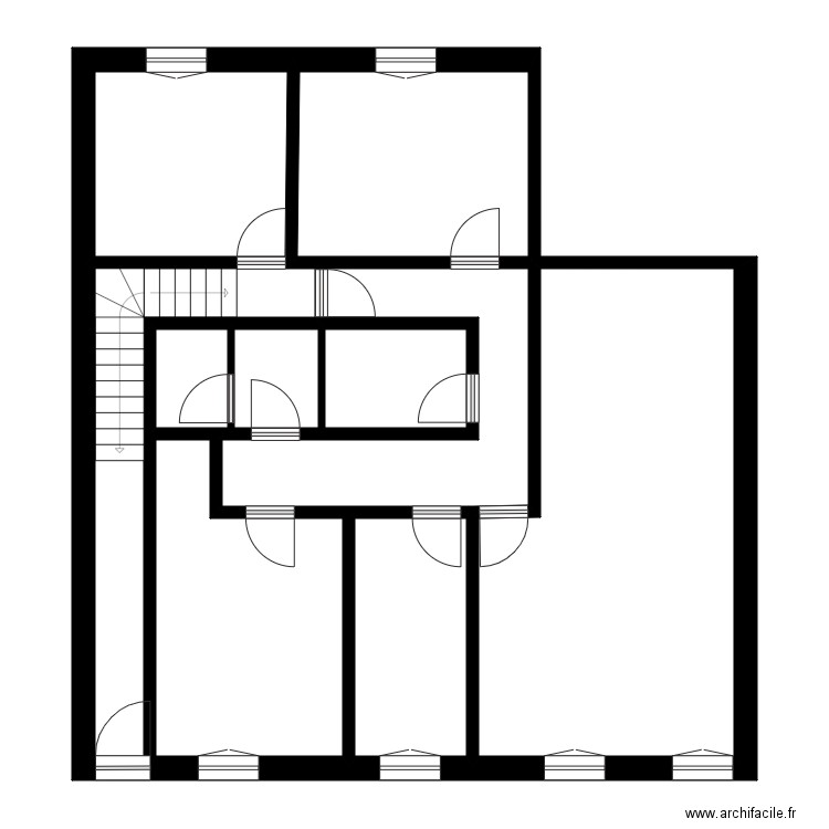 chavaux 12. Plan de 10 pièces et 98 m2