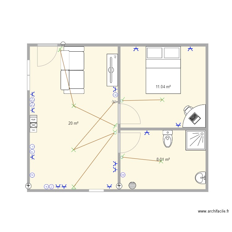 plan maison domotique2. Plan de 0 pièce et 0 m2